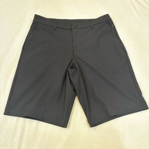Lululemon Commission Short 31 Black Warpstreme 10 Men's Chino Shorts Golf Preppy